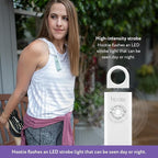 Hootie Personal Safety Alarm for Women, Men, & Kids - Keychain Alarm, Self Defense Strobe & Siren, Security Siren Keychain with 130dB Self Defense Siren & Strobe Light - White