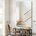 CILIBER Frameless Mirror, 60x36 Large Bathroom Mirrors for Wall, Upgraded Shatterproof Rectangle Vanity Mirror Over Sink with Polished Edge for Bathroom,Bedroom,Living Room and Entryway