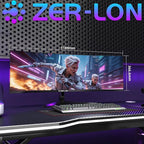 ZER-LON 49" Curved Gaming Monitor 165Hz 1500R 32:9 Daul QHD 5120 x 1440 Ultrawide Computer Monitor, 127% sRGB, 4000:1, FreeSync, HDR, DisplayPort, HDMI, Supports Wall Mounted Installation