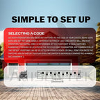 2 for Multi-Code 3089 3060 3070 MultiCode 308911 Linear MCS308911, 10 Dip Switch Gate Opener Remote 300MHZ, Multi Code Garage Door Opener【10-Year-Warranty】