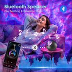 One Fire Galaxy Projector, Vibrant Galaxy Light Projector, White Noise & Bluetooth Room Lights for Bedroom,Remote Timer Kids Night Light,Cute Room Decor for Teen Girl Valentine's Day Gifts