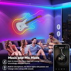 SINLEY Led Neon Rope Lights 60FT,Control with App/Remote,Flexible Led Rope Lights,Multiple Modes,IP68 Outdoor RGB Neon Lights Waterproof,Music Sync Gaming Led Strip Lights for Bedroom Indoor