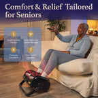 Cloud Massage Shiatsu Foot Massager with Heat, Deep Kneading Therapy for Pain Relief, Circulation, Post-Activity Relaxation - Foot Massager for Plantar Fasciitis, and Arthritis Relief