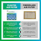 Filterbuy 19.5x19.5x4 Air Filter MERV 13 Optimal Smoke & Allergy Defense (4-Pack), Electrostatic Pleated HVAC AC Furnace Filters Replacement, Made in USA (Actual Size: 19.50 x 19.50 x 3.63)