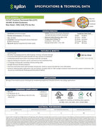 Syston 18/10 Thermostat Doorbell HVAC Heating Control Cable Wire, 100% Solid Copper Conductors CL3R/FT4/CMR Riser-Rated UL/ETL Listed, UV Resistant RoHS for Indoor/Outdoor Low Voltage Applications Use