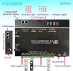 CANRIA K8 ARTNET+DMX CONSOLE LED CONTROLLER, Suitable for SPI and DMX512 LED Light, Online Offline, Addressable Programmable, 1G SD Card With 96 Program Modes and Offline Software.