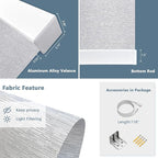 COOLWINDS Motorized Blinds with Remote Cordless Automatic Motorized Shades Custom Blinds for Windows Smart Curtains Compatible with Alexa Google Home(Light Filtering Jacquard Grey,W60 x H72in)