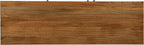 Hekman TV Stand with Storage for Living Room, Entertainment Center with Bookshelves - Bedford Brown Finish, Wood Framed Glass Doors, Back Ventilation Panel, Solid Hand-Forged Iron Hardware, TV Console