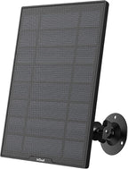 ieGeek Solar Panel for Wireless Outdoor Security Camera, Compatible with DC 5V Rechargeable Battery Powered Surveillance Cam,5V 1A 3W Type C Port, 9.5ft Cable, Adjustable Mounting Bracket(No Camera)