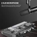 Osee GoStream Duet 8 ISO, 8 Channels Video Switcher with 4 4K-HDMI, 4 SDI, and 4 NDI HX/ 4 SRT/ 4 RTMP/ 2 Webcam. 2 XLR Audio, 8 Layouts, Isolated Recording, Podcast Unit for YouTube, Facebook