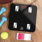 FITINDEX Scale with BMI, Body Fat, Muscle Mass, Smart Scale for Body Weight, Bluetooth, Digital, Sync with App, User Health Equipment