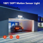 OREiN 2 Pack Motion Sensor Outdoor Lights, 4500LM 30W Outdoor Security Lights, 180°/40FT Motion Detection, Dusk to Dawn/Auto/Test, IP65 Waterproof Exterior Flood Lights for Garage, Yard(Hardwired)