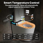 Casta Diva Smart Toilet with Bidet Built in, Auto Open Close, Foot Sensor, 1000 MaP Auto Flushing, ADA Comfort Height, Artistic Lighting, Smart Heated Seat, Foam Dispenser, Tank Built in (CD-U010Max)