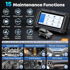 XTOOL D6 OBD2 Scanner, 2026 Full System Diagnostic Scan Tool, Free Update Car Scanner with 15 Services, Crank Sensor Relearn, Throttle Relearn, Oil Reset, ABS Bleed, FCA & CAN FD
