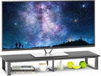 aboxoo 45" TV Riser for 32-60 inch TV, TV Riser Stand Shelf, Tabletop TV Stand Riser, Computer Monitor Table for Home Living Room, Study Office (Black)