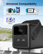 Portable Charger 80000mAh Power Bank, 22.5W Fast Charging USB C Battery Pack, 3 Outputs, LED Display & LED Light, External Huge Capacity Cell Phone Battery Bank for iPhone 17/16/15, Samsung, iPad, etc