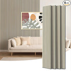 Art3d 4-Piece 94 x 12.6 Inch Acoustic Lightweight Slat Wall Panel - Waterproof Wood Textured Wainscoting Panel of 33 Sq.Ft for Bedroom, Home Theater Office Accent Wall, White Elm