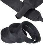 Sonoreboom 2 in 1 Heat Shrink Braided Sleeving Fabric Tubing-Ideal fit Irregular Shape Hose/Cable/Wire (1"(25mm), 14FT)