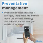 Shelly Wave Pro 1PM US LR | Z-Wave Long Range Smart Relay Switch with Power Metering, 1-Channel 16 A | DIN-Rail | Home Automation | High Compatibility | Easy Installation | iOS Android App