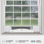 Vornado TRANSOM AE Window Fan Works with Alexa, 4 Speeds, Reversible Exhaust Mode, Weather Resistant Case, Whole Room,White