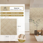 Autorific Acoustic Wall Panels,6 Pack Total Size 72 x 48 Inches,Self-Adhesive Decorative Acoustic Panels for Wall and ceiling,3D UV Printing with Wood Look,Rustic Oak