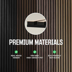Samples-Pack Acoustic Slat Wall Panels - Soundproof Wood Paneling for Interior Decor