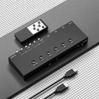 ZUZONG 2 AV to HDMI Converter + 3 HDMI2.0 Switcher(2 in 1) 2 Way RCA Composite to HDMI Adapter Support 4:3/16:9 Switching for N64 NGC WII Xbox PS2/3/4/5 DVD Xbox Series/ONE Switch/OLED