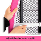 Oliso Ironing Board Cover, Durable 100% Cotton Lined with Professional Grade Felt pad - Fits Standard 54” x 15" Boards, a Wide Elastic Edge, Two Adjustable Straps for Secure Fit (Raspberry)