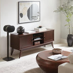 Sanus Speaker Stand for Sonos Era 300™ - Fixed Sonos Speaker Stand w/Easy 3 Step Assembly - Includes All Hardware, Carpet Spikes & Rubber Feet - Black Single Stand