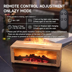 Fireplace Flame Air Diffuser Humidifier,7 Colors Aromatherapy Essential Oil Diffuser,Ultrasonic Aroma Humidifier with Timer for Home,Bedroom,Office,Yoga