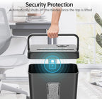 8-Sheet Cross Cut P-4 Security Paper Shredder, 4.2 Gal Bin with Portable Handle, Credit Card/Staple/Clip Shredder for Home Office