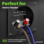 GEARit Pro Series 16AWG Speaker Wire, 16 Gauge Speaker Wire Cable (100 Feet / 30 Meters) Great Use for Home Theater Speakers and Car Speakers, Transparent Black/Blue