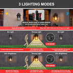Myhaptim Porch Lights with GFCI Outlet,Dusk to Dawn Motion Sensor Outdoor Lights,3 Lighting Modes Black Front Door Light,Waterproof Exterior Light Fixture,Outside Wall Lamp for House Patio Garage