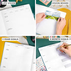 Clever Fox Planner Pro Premium – Luxurious Weekly & Monthly Planner with Budget Organizer for Productivity & Goals, Undated, A4 (Aquamarine)