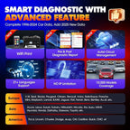 Autel Scanner MaxiDIAG MD906 PRO All System Diagnostic Tool, 2026 MD906PRO Same as MD909 PRO Bluetooth Ver. of MaxiCOM MK808S MX808S, 11 Service, Upgrade of MD808Pro MD806, CAN FD, No Subscription Fee