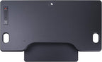 Rocelco 46" Height Adjustable Standing Desk Converter with AC USB Charger and Anti Fatigue Floor Mat - Sit Stand Up Triple Screen Riser Workstation - Keyboard Tray - Black (R DADRB-46-ACUSB-MAFM)