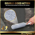 Lint Brush, Pet Hair Remover, Lint Remover for Clothes, Sofa, Carpets, Car Seats. Cat Hair Remover. Dog Hair Remover Laundry. Double-Sided. Reusable. Self-Cleaning Base. ALLISTAR (Snow Peak White)