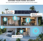 PGST Home Alarm System,Smart Home Security Systems with Instant Tuya App Alerts,20 Pieces Door Alarm Kits Siren Hub with Motion and Door Sensors,Remote,Work with Alexa for Villa,Apartment,Kids Safety