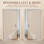 Yotache White Reversible Left Right Side Opening Tall Magnetic Screen Door Fits Door Size 36 x 98, Strengthened Polyester Mesh, Actual Screen Size 38" x 99"