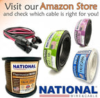NATIONAL Wire & Cable – 10 AWG 2-Conductor Premium Copper Wire, 50 ft, Stranded | Made in USA, Heavy-Duty Flexible Jacket | Automotive, Solar, Battery, Indoor and Outdoor Use
