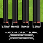 GearIT 14/2 Speaker Wire (500 Feet) 14AWG Gauge - Outdoor Direct Burial in Ground/in Wall / CL3 CL2 Rated / 2 Conductors - OFC Oxygen-Free Copper, Black 500ft
