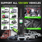 Circuit Tester Automotive, Power Circuit Probe Tester, Test Light Automotive with 40FT Cable, Car Fuse Tester, AC DC 12V 24V Car Diagnostic Tool, P100