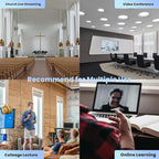 TONGVEO PTZ Camera HDMI/USB 10X Optical Zoom 60fps 1080P Video Conference Camera for Church Worship Live Streaming Meeting Online Learn with Zoom YouTube OBS and More