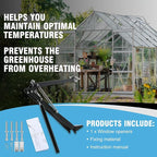 CHANGE MOORE Auto Vent Opener Automatic Greenhouse 1Pack Window Opener Roof Vent Opener Auto Vent Kit Sensitive Gardening Tools Automatic Greenhouses Supplies (Dual Spring Up to 33lbs)
