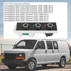 DICMIC Front A/C Heater Climate Control Module Compatible with 1996-2014 Chevrolet Express 1500 GMC Savana 1500 1996-2020 Chevrolet Express 2500 3500 GMC Savana 2500 3500 Replace# 599-217, 15073274