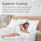 Bambaw Full White Fitted Sheet Only, 100% Viscose Derived from Bamboo Full Size, Cooling Fitted Sheet with Corner Straps, Soft (White)