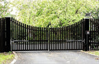 Mighty Mule Gate Opener, Solar and Smart Ready, Heavy Duty Automatic Gate Opener, Gates up to 18ft or 850lb Per Gate Leaf, Dual Gate Opener - Estate, MM572W-EST