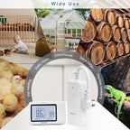 DIGITEN Wireless Thermostat Outlet Temperature Controlled Outlet with Power Cord for Heating and Cooling, Remote Control Plug in Thermostat 1800w for Space Heater, Fan, AC