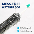 Puur Smile Professional Water Flosser - Advanced Dental Care for a Healthier Mouth, Gum, and Teeth - IPX7 Waterproof Oral Irrigator | 7 Replacement Tips, Travel-Friendly, Rechargeable - Oral Hygiene