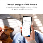 Google Nest Thermostat - Smart Thermostat for Home - Programmable Wifi Thermostat - Fog
